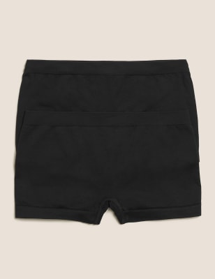 

Girls M&S Collection 2pk Seamfree Shorts (6-16 Yrs) - Black, Black