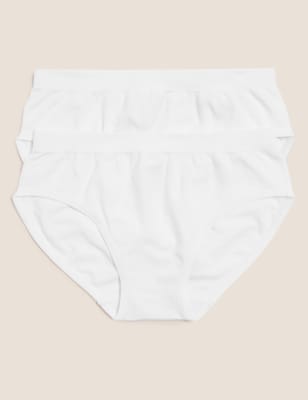 2pk Seamfree Bikini Knickers (6-16 Yrs) - IL