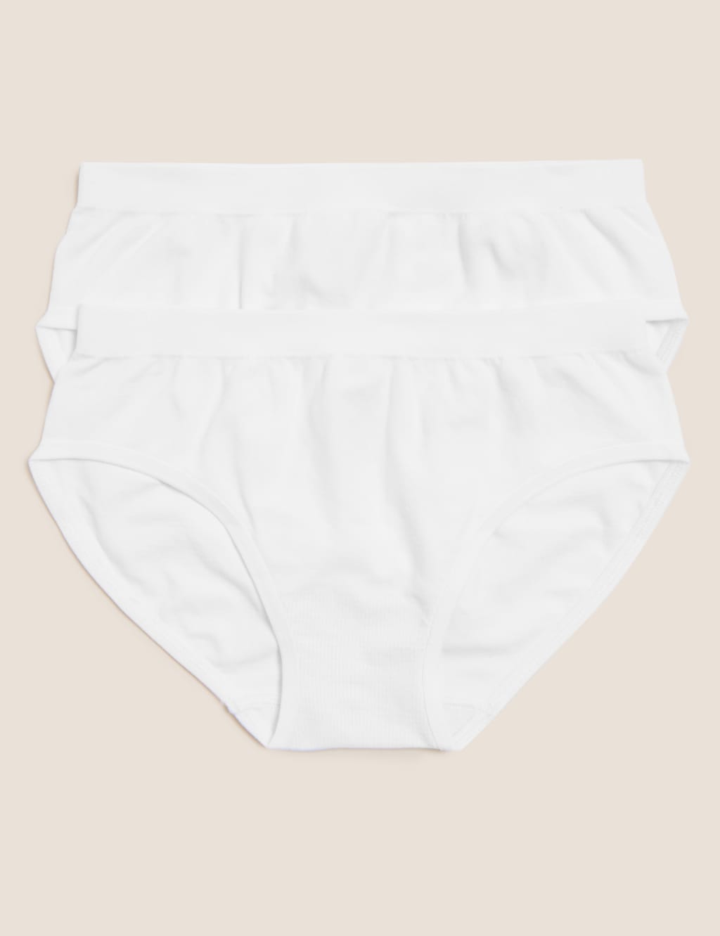 2pk Seamfree Bikini Knickers (6-16 Yrs) image 1
