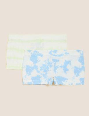 

Girls M&S Collection 2pk Seamfree Tie Dye Shorts (9-16 Yrs) - Light Citrus, Light Citrus