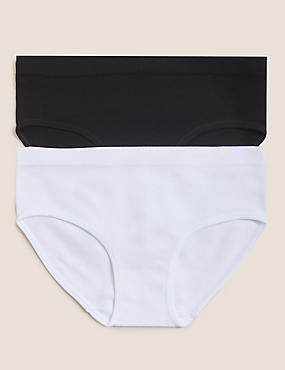 Marks & Spencer Girls Clothing Underwear Briefs 9-16 Yrs 2pk Seamfree Butterfly Knickers 