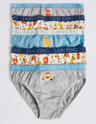 5 Pack Lion King™ Briefs (18 Months - 8 Years)