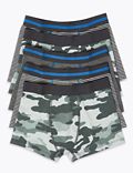 5 Pack Cotton with Stretch Camo Trunks (2-16 Yrs)