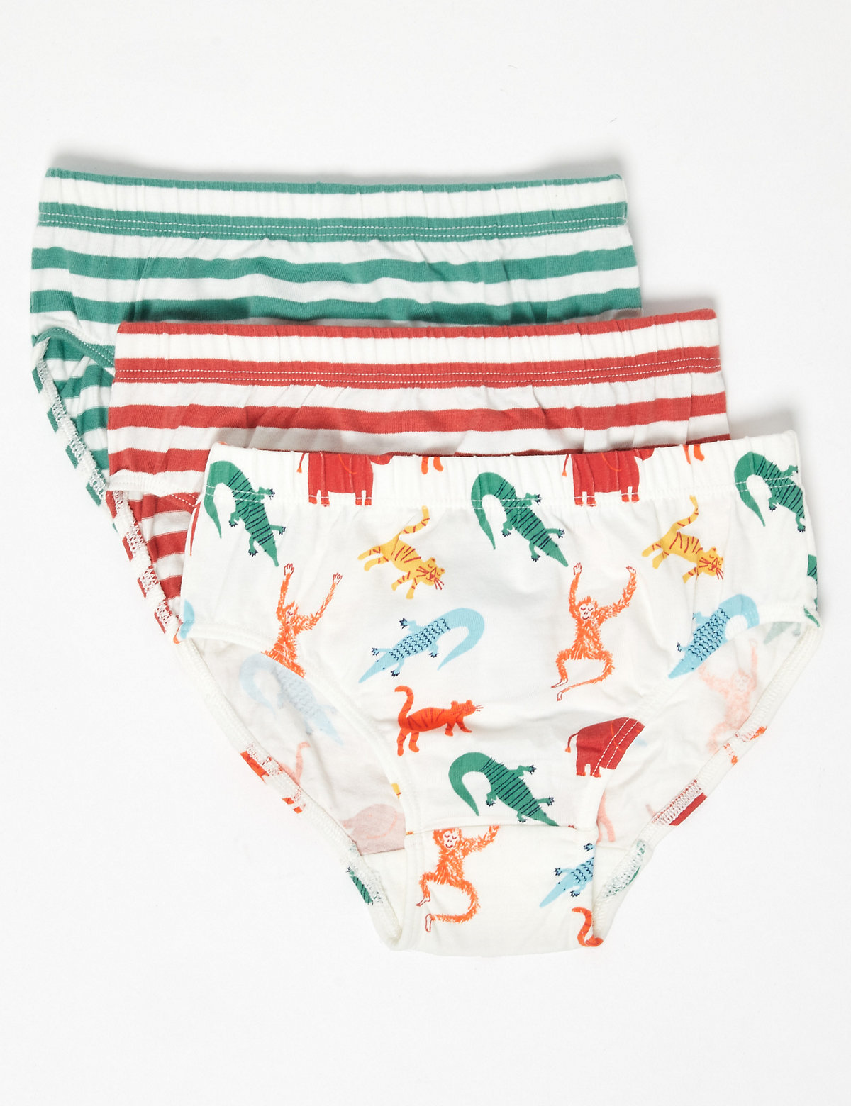 7 Pack Cotton with Stretch Animal Briefs (2-7 Yrs)