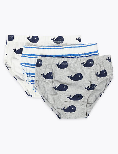 7 Pack Cotton with Stretch Nautical Briefs (2-7 Yrs)