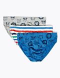 7pk Pure Cotton Patterned Briefs (2-7 Yrs)