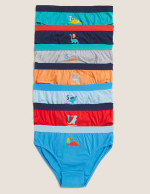 

Boys M&S Collection 7pk Pure Cotton Dinosaur Briefs (18 Mths -7 Yrs) - Multi, Multi