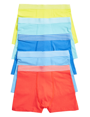 

M&S Collection Pack de 5 bóxers slip de algodón (2-16 años) - Multi/Brights, Multi/Brights