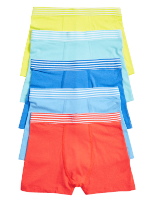 

Boys M&S Collection 5pk Cotton Rich Trunks (2-16 Yrs) - Multi/Brights, Multi/Brights