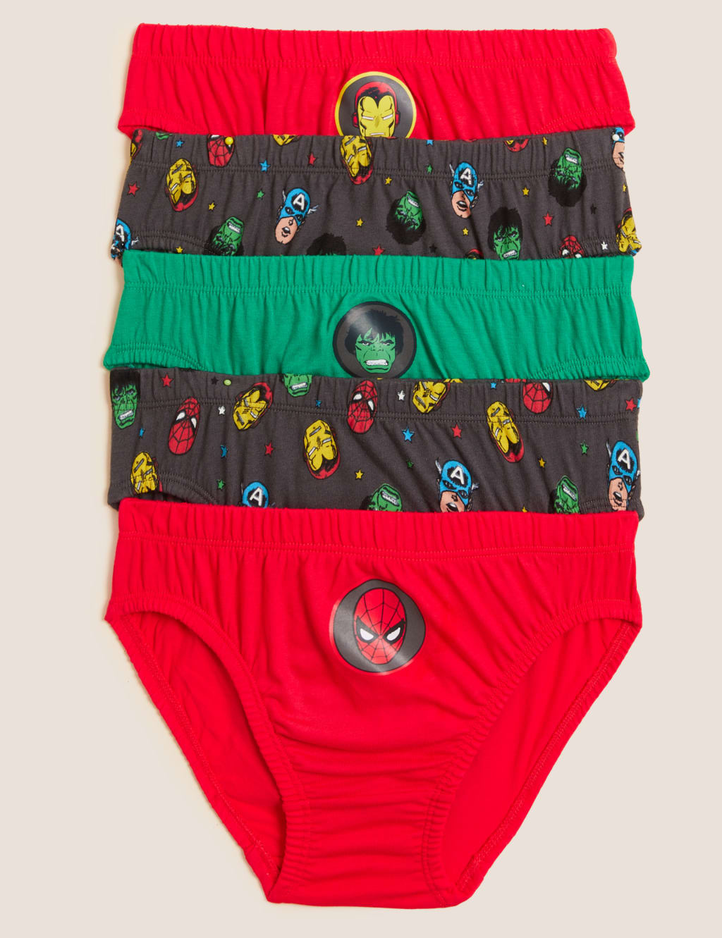 5pk Pure Cotton Avengers™ Briefs (2-12 Yrs) image 1
