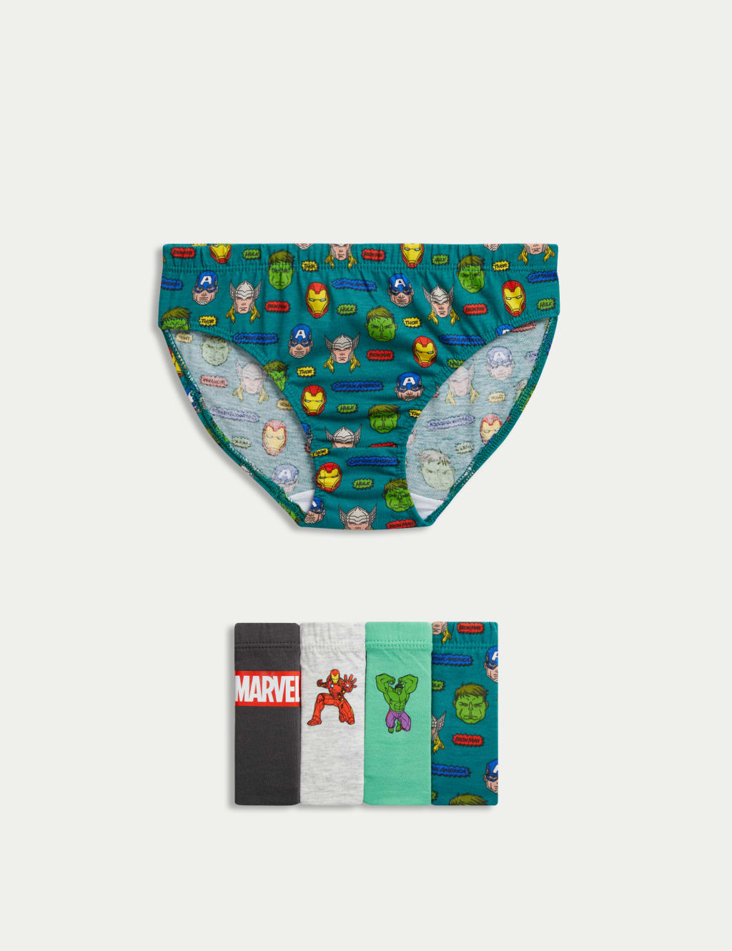 5pk Pure Cotton Marvel™ Briefs (2-10 Yrs)