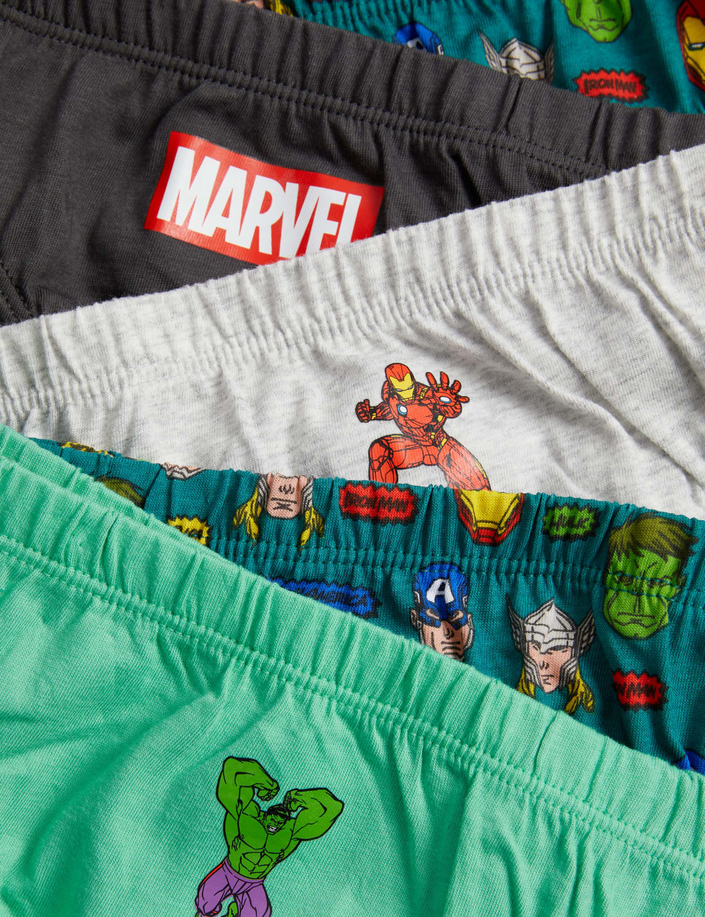 5pk Pure Cotton Marvel™ Briefs image 2