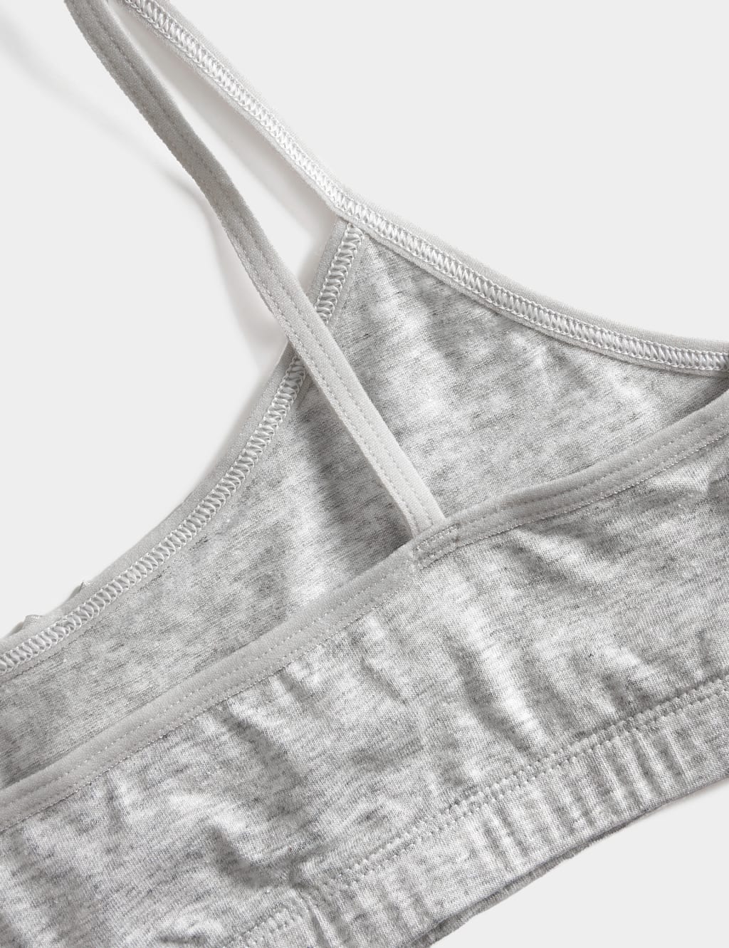 5pk Cotton Rich Crop Tops (6-16 Yrs) image 3
