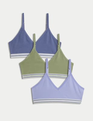 

Girls M&S Collection 3pk Cotton Rich Crop Tops (6-16 Yrs) - Multi, Multi