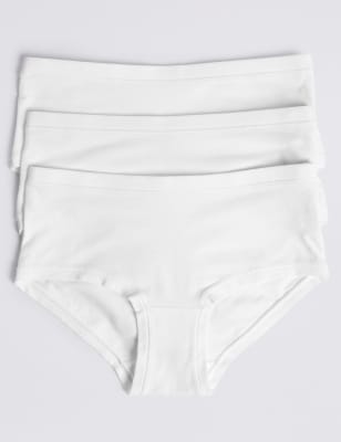 Lot de 3&nbsp;shortys en coton et Lycra (du 6 au 16&nbsp;ans)