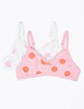 2 Pack Flexifit™ Spotted Non-Padded First Bras A-B