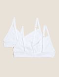 Pack of 2 Cotton Mix Lace Bra