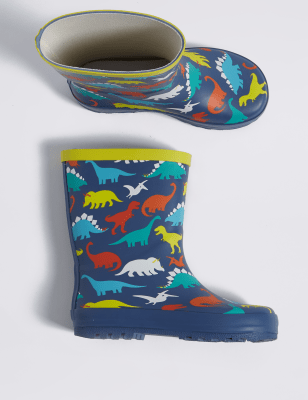 Kids’ Dinosaur Print Wellies (5 Small - 12 Small)