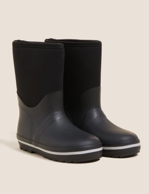 

M&S Collection Botas de agua infantiles (5 pequeño-12 pequeño) - Black, Black