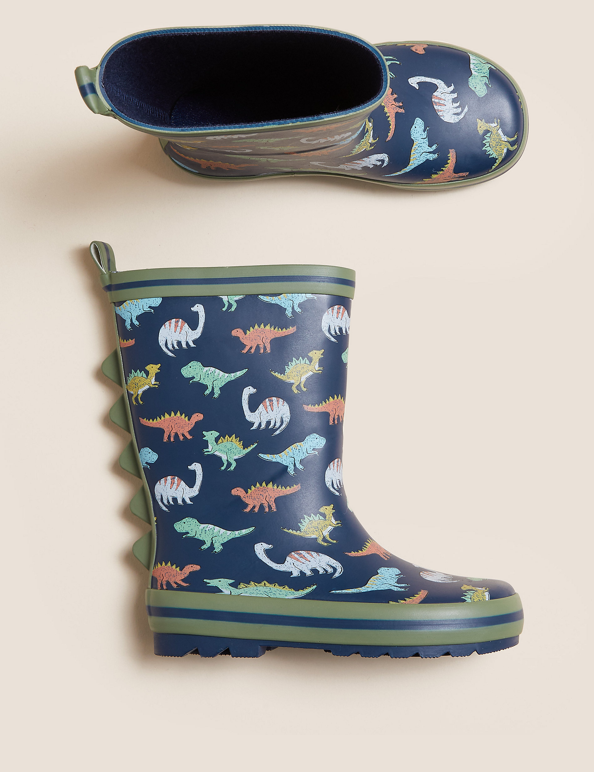 Kids Dinosaur Wellies Marks & Spencer Boys Shoes Boots Rain Boots 3 Small 
