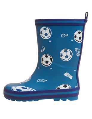 Boys M&S Collection Kids' Football Wellies (4 Small - 12 Small) - Multi