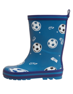 

M&S Collection Kinder-Gummistiefel mit Fußballmuster (20,5-30.5) - Multi, Multi