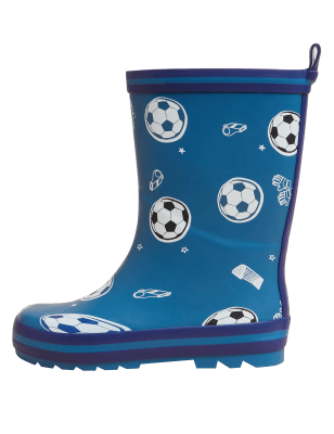 Boys M&S Collection Kids' Football Wellies (4 Small - 12 Small) - Multi