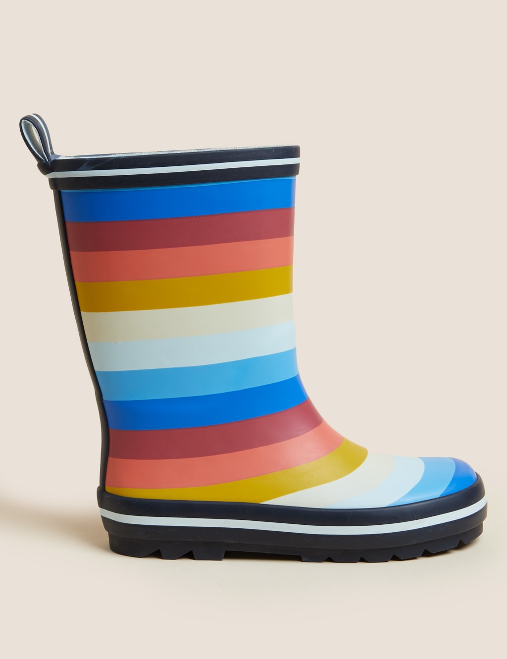 Kids' Striped Wellies (4 Small - 13 Small) image 1