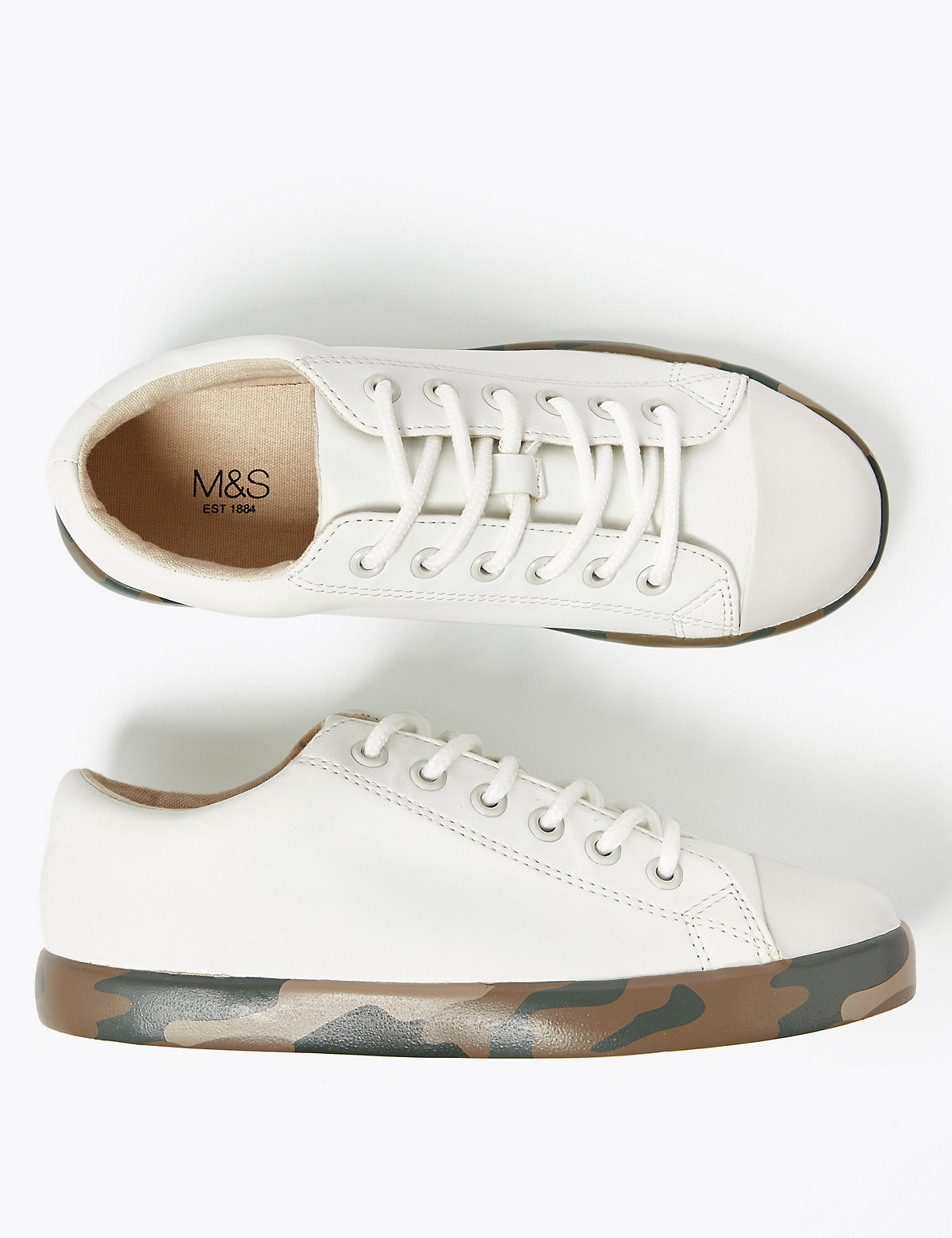 Kids' Camouflage Sole Trainers