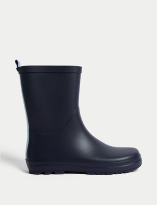M&S Kids Wellies (4 Small - 7 Large) - 1 L - Navy, Navy,Light Green,Red