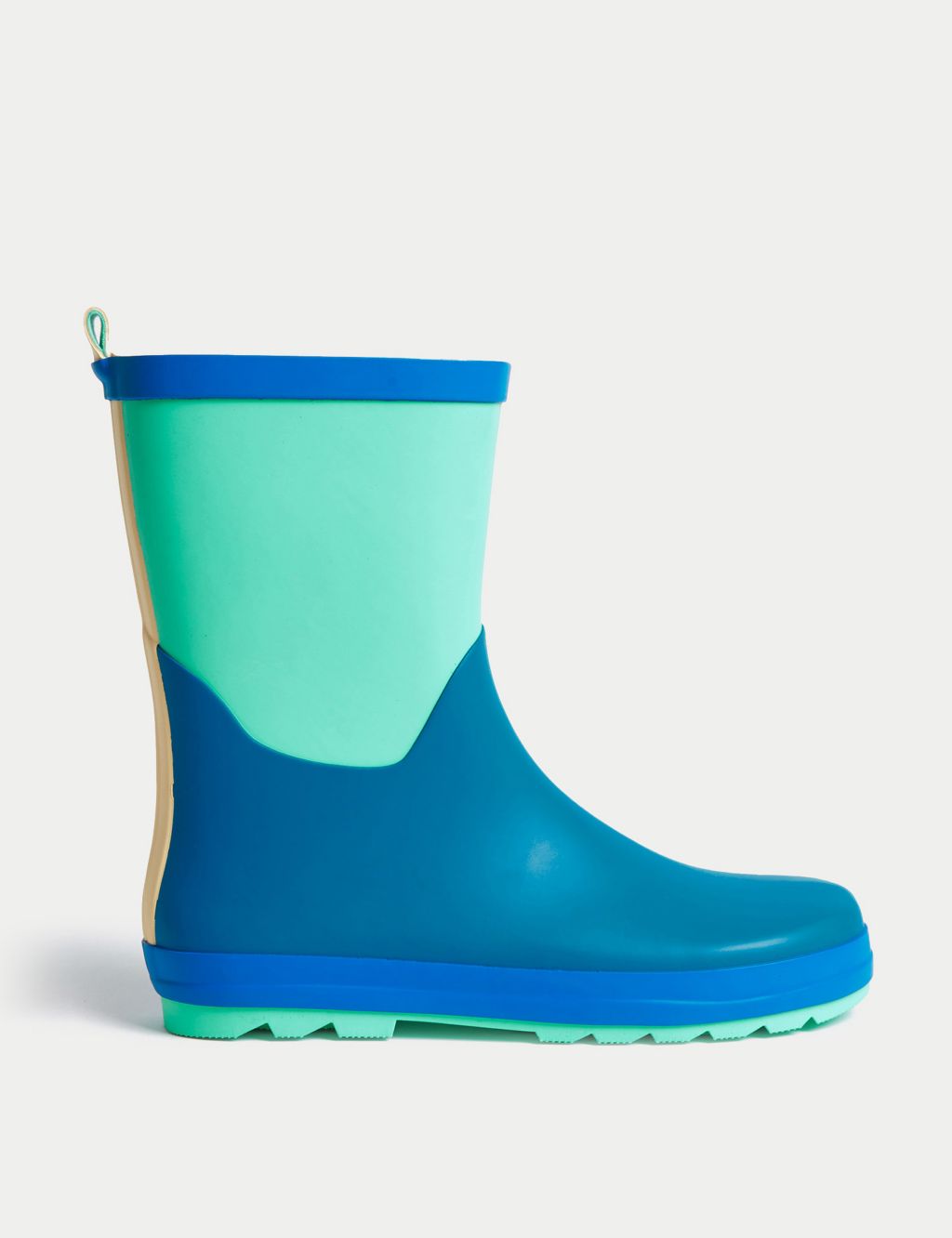 Kids' Colour Block Wellies (4 Small - 7 Large) image 1