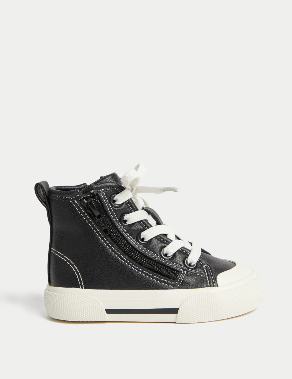 Girls Black Trainers M S