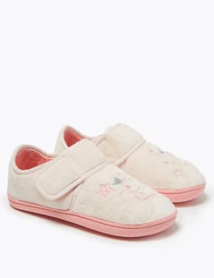 Chaussons enfants à motif Peppa Pig et bande auto-agrippante (du 21,5 au 30,5) - Pink