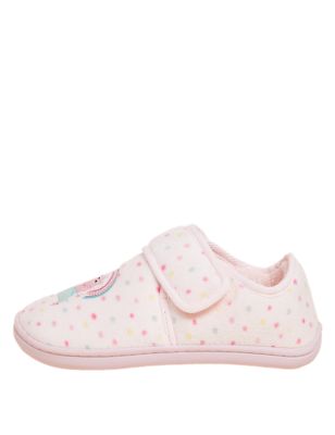 

Girls M&S Collection Kids' Riptape Peppa Pig™ Slippers (5 Small - 12 Small) - Pink, Pink