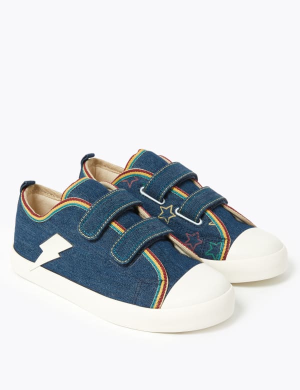 Kids' Denim Lightening Star Trainers (5 Small - 12 Small)