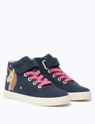 kids high top trainers