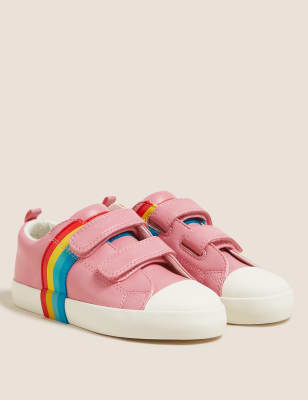 

Girls M&S Collection Kids' Freshfeet™ Rainbow Riptape Trainers (5 Small - 12 Small) - Pink, Pink