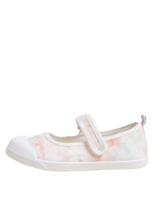 

Girls M&S Collection Kids' Freshfeet™ Tie Dye Riptape Pumps (3 Small - 13 Small) - White Mix, White Mix