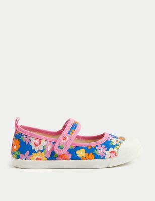 Mary Jane-kinderschoenen met klittenband en bloemmotief 20,5-32) | M&S NL