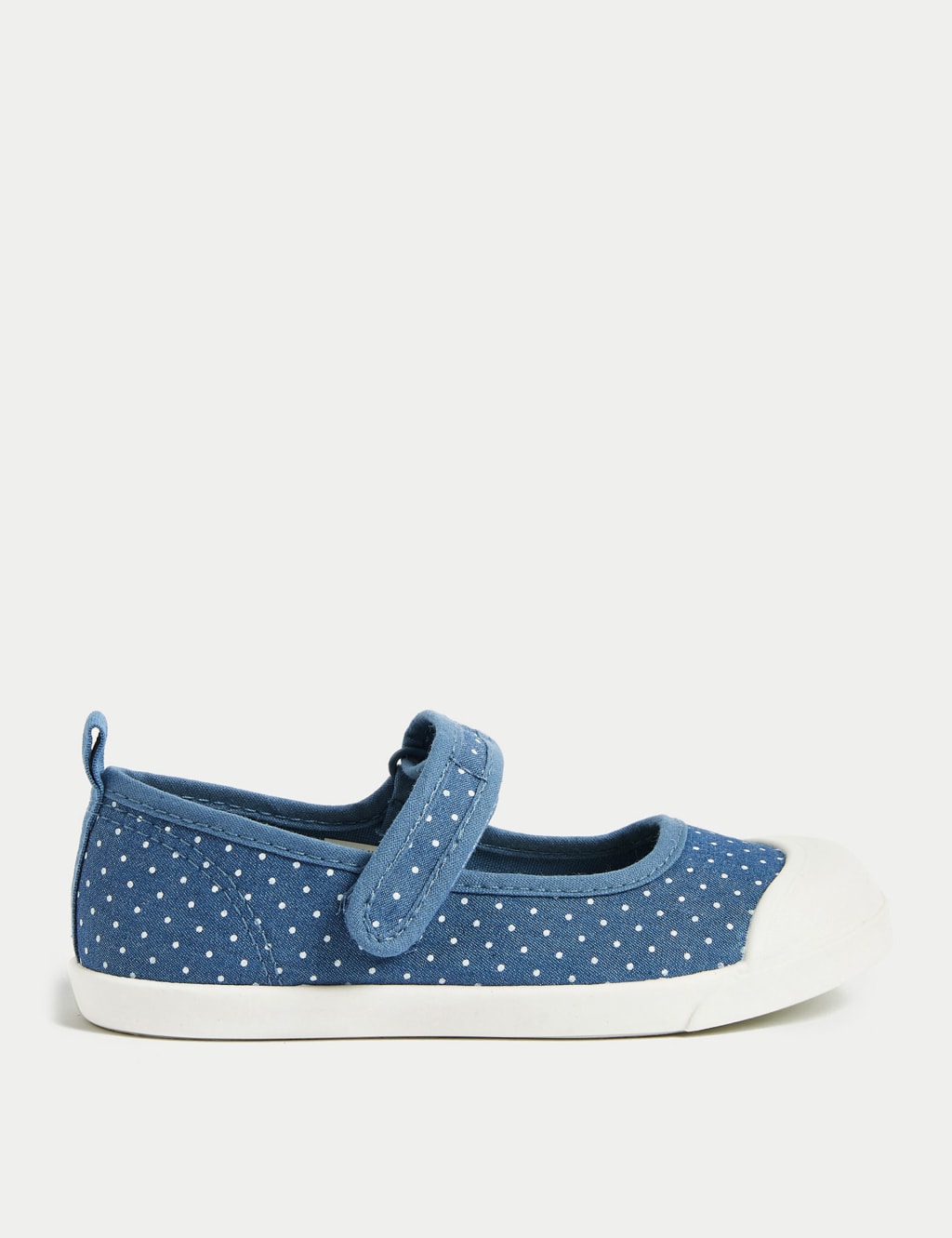 Kids’ Denim Riptape Spot Mary Jane Shoes (4 Small - 13 Small) image 1