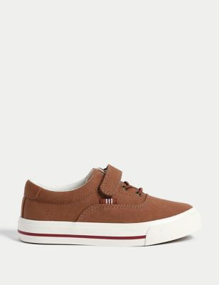 

Boys M&S Collection Kids' Canvas Riptape Trainers (4 Small - 2 Large) - Tan, Tan