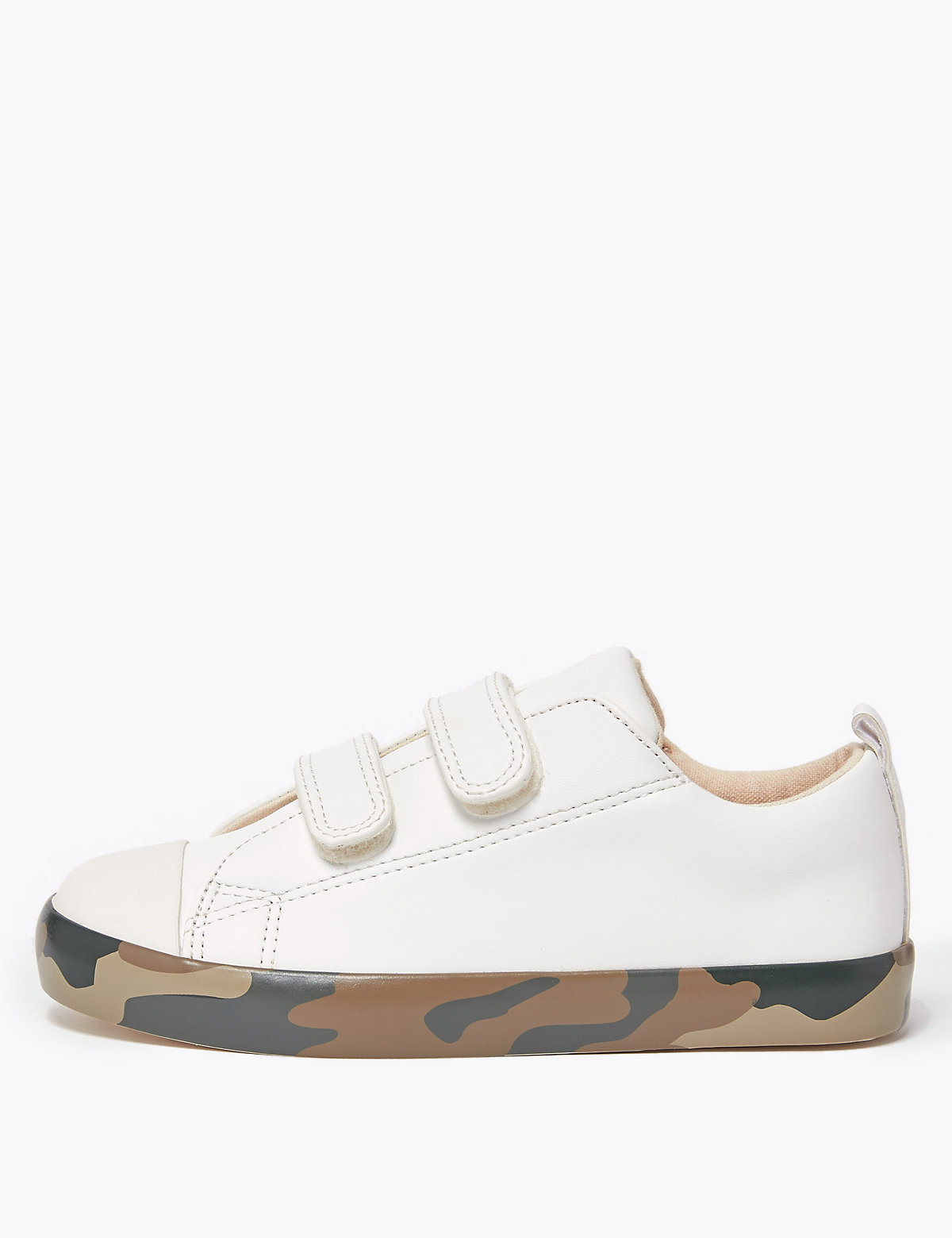 Kids' Camouflage Sole Riptape Trainers