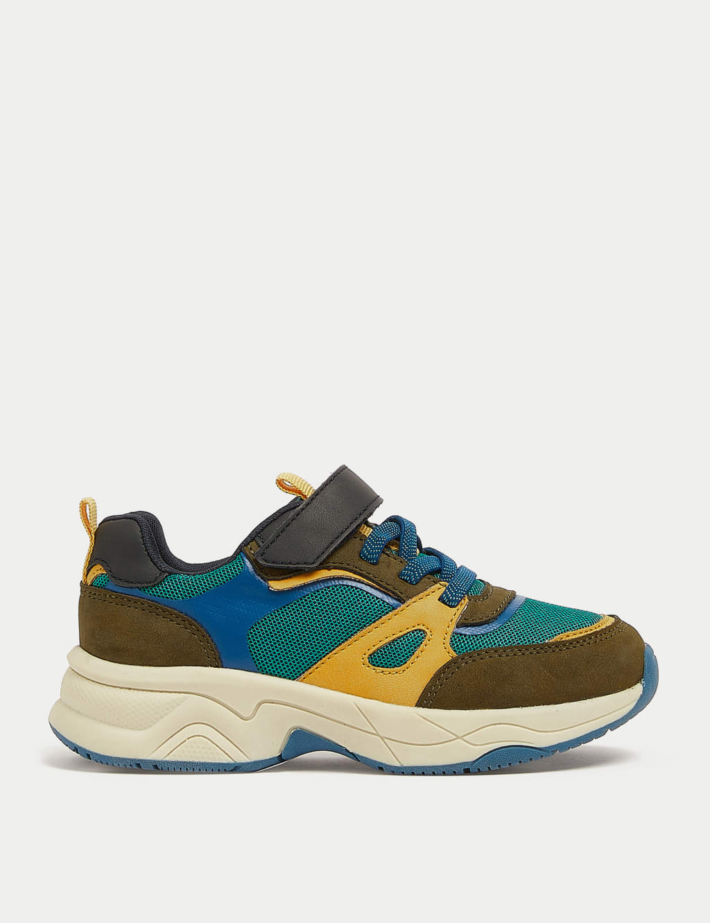 Kids' Freshfeet™ Colour Block Trainers (4 Small - 13 Small) image 1
