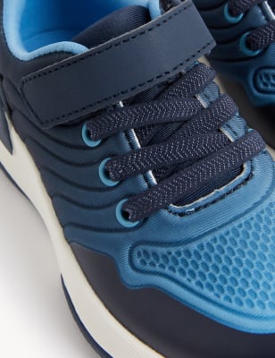 

Boys M&S Collection Kids' Freshfeet™ Riptape Ombré Trainers (4 Small - 13 Small) - Blue Mix, Blue Mix