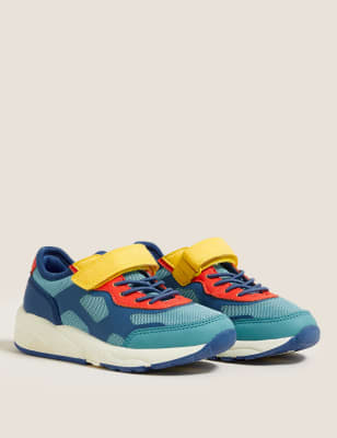 

M&S Collection Zapatillas deportivas infantiles gruesas Freshfeet™ con velcro (5 pequeño-12 pequeño) - Multi, Multi