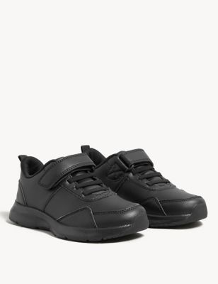 Great Price! N1034 Spot On Boys Black RipTape Fastening Trainer Shoes 