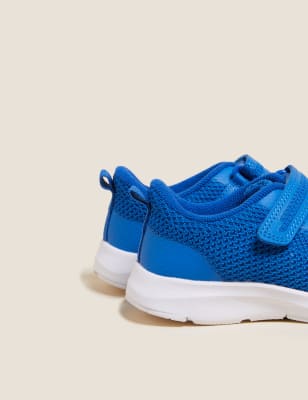 

Unisex,Boys,Girls M&S Collection Kids' Freshfeet™ Riptape Trainers (3 Small -13 Small) - Blue, Blue