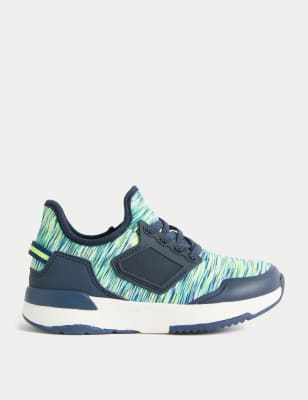 

M&S Collection Zapatillas de deporte infantiles Freshfeet™ (4 pequeño- 2 grande) - Navy Mix, Navy Mix