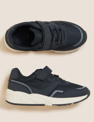 

Unisex,Boys,Girls M&S Collection Kids' Freshfeet™ Riptape Trainers (4 Small - 13 Small) - Navy, Navy