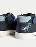 Kids' Riptape Dinosaur High Top Trainers (4 Small - 2 Large)
